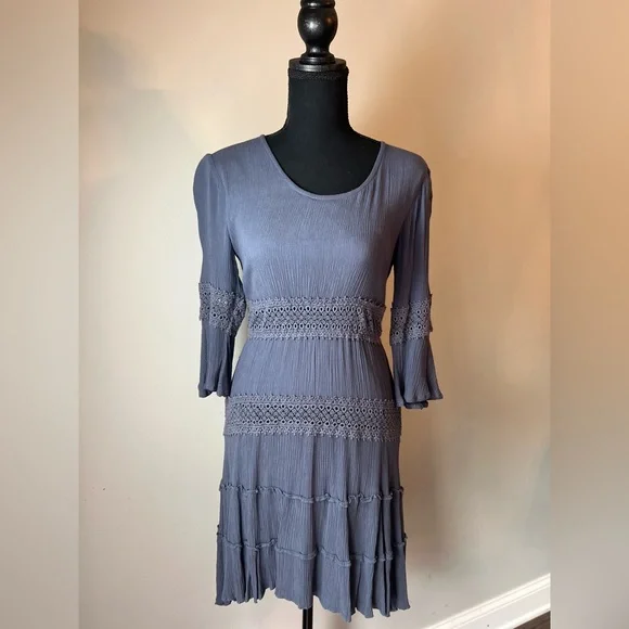 Solitaire Charcoal Long Sleeve Dress - Picture 2 of 12